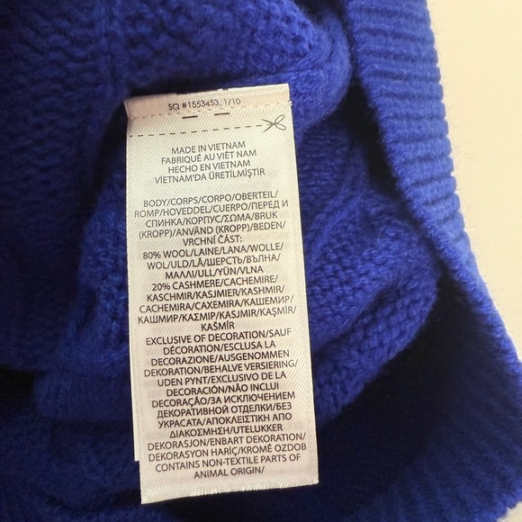 Polo by Ralph Lauren Women's  Cable Knit wool cashmere cardigan xl - Picture 5 of 5